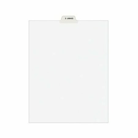 AVERY DENNISON Avery, Avery-Style Preprinted Legal Bottom Tab Divider, Exhibit C, Letter, White, 25PK 11942